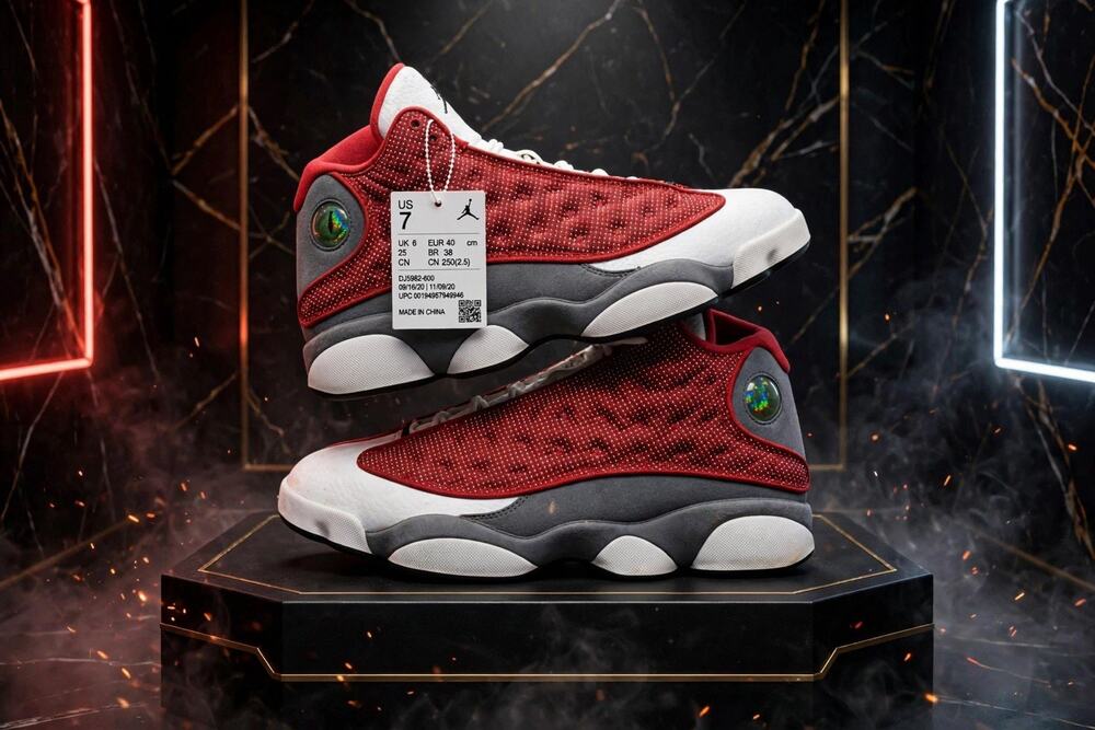 Size 7 - Air Jordan 13 Retro Gym Red Flint Grey DJ5982-600 Red White Grey 2021